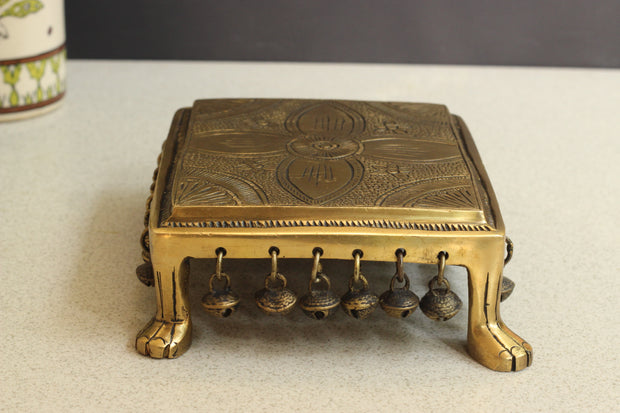 Brass Chowki Etching Work
