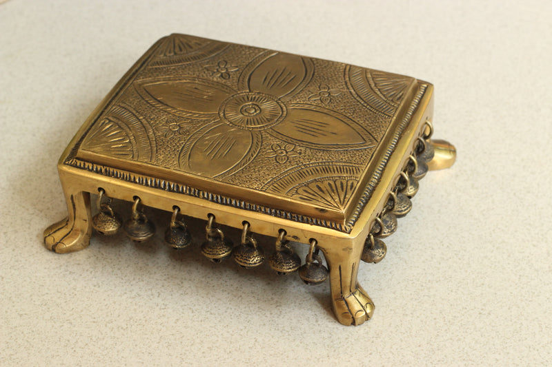 Brass Chowki Etching Work