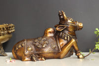 Brass Nandi Carving Work