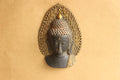 Brass Buddha Face Rustic Black