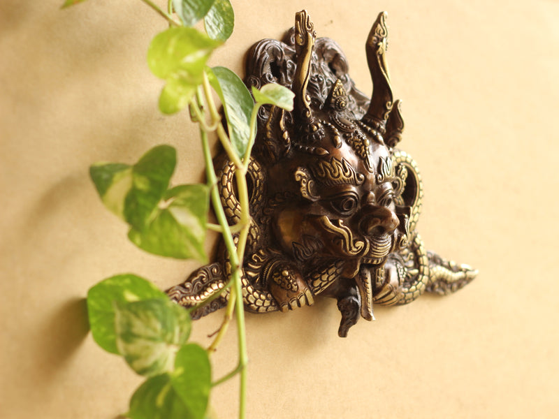 Brass Bhairav Face Mask