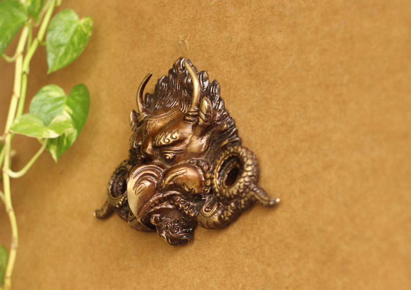 Brass Garuda Mask 12"