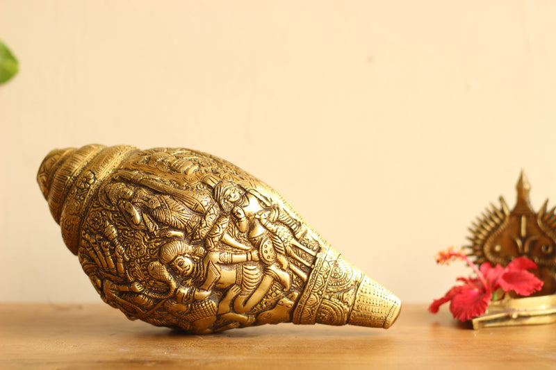 Brass Durga Shankha/Conch