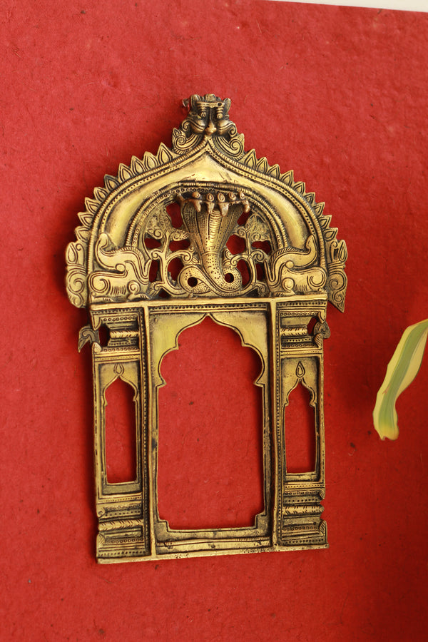 Brass Prabhawali Kirtimukha and Snake