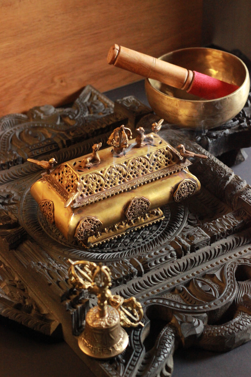 Brass Tibetan DhoopDani