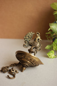 Brass Annapakshi Lamp 9"