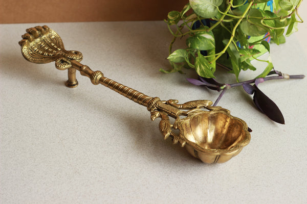 Brass Havan Spoon 17''