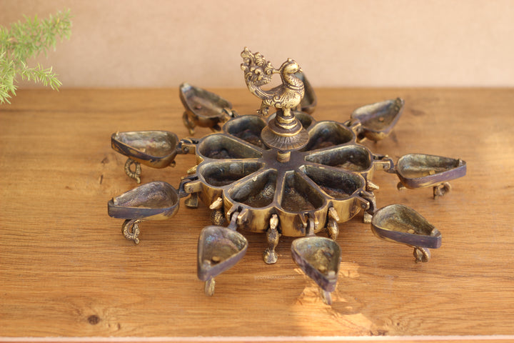 Brass Sindoor Box 6"