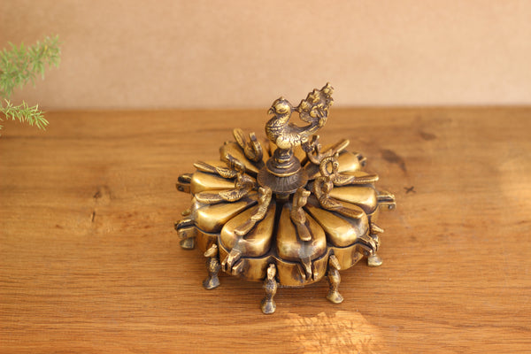 Brass Sindoor Box 6"