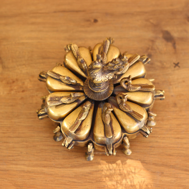 Brass Sindoor Box 6"