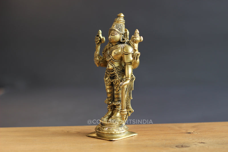 Brass Vishnu Standing 7''