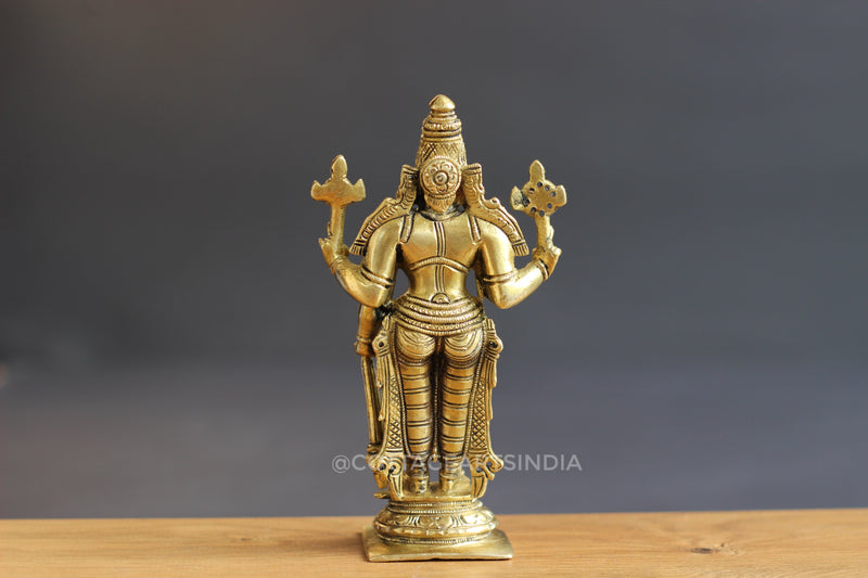 Brass Vishnu Standing 7''