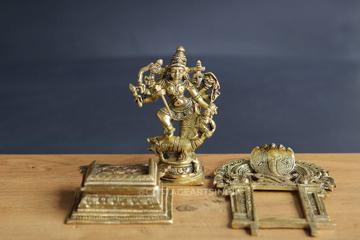Brass Durga Mahishasura