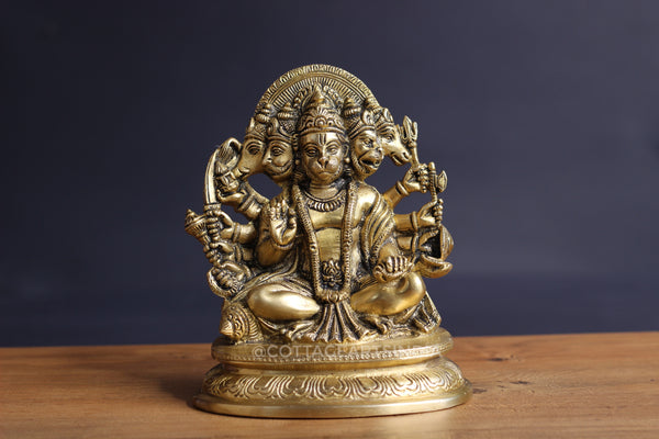 Brass Panchamukhi Hanuman