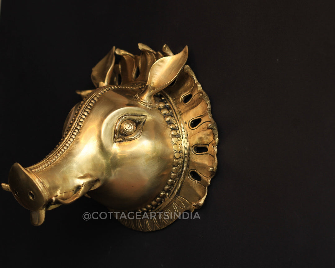 Brass Wall Hanging Varaha Mask