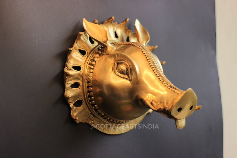 Brass Wall Hanging Varaha Mask