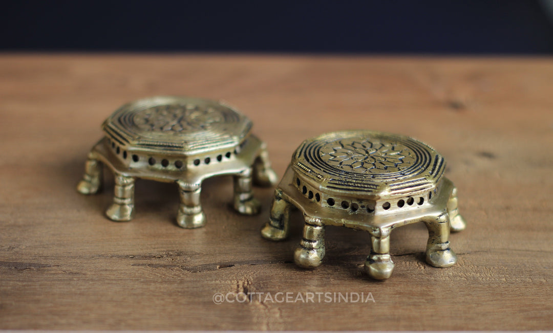 Brass Chowki Pair