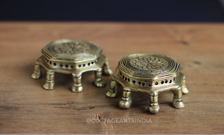 Brass Chowki Pair