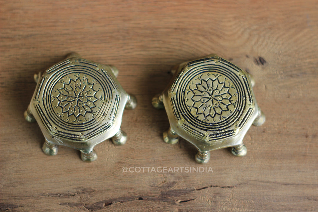 Brass Chowki Pair