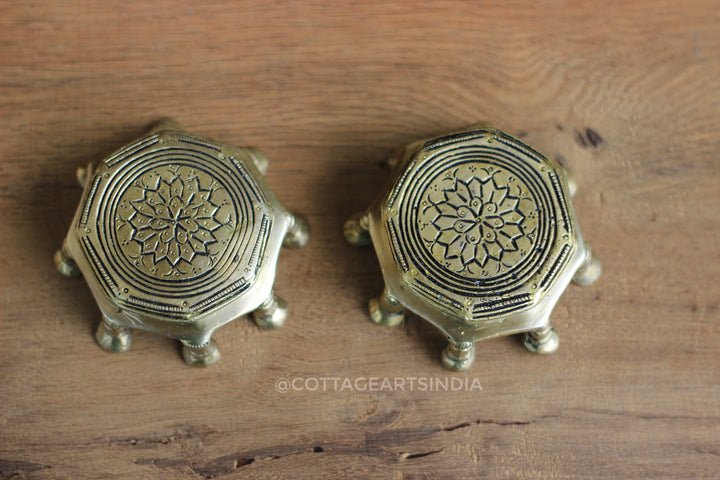 Brass Chowki Pair