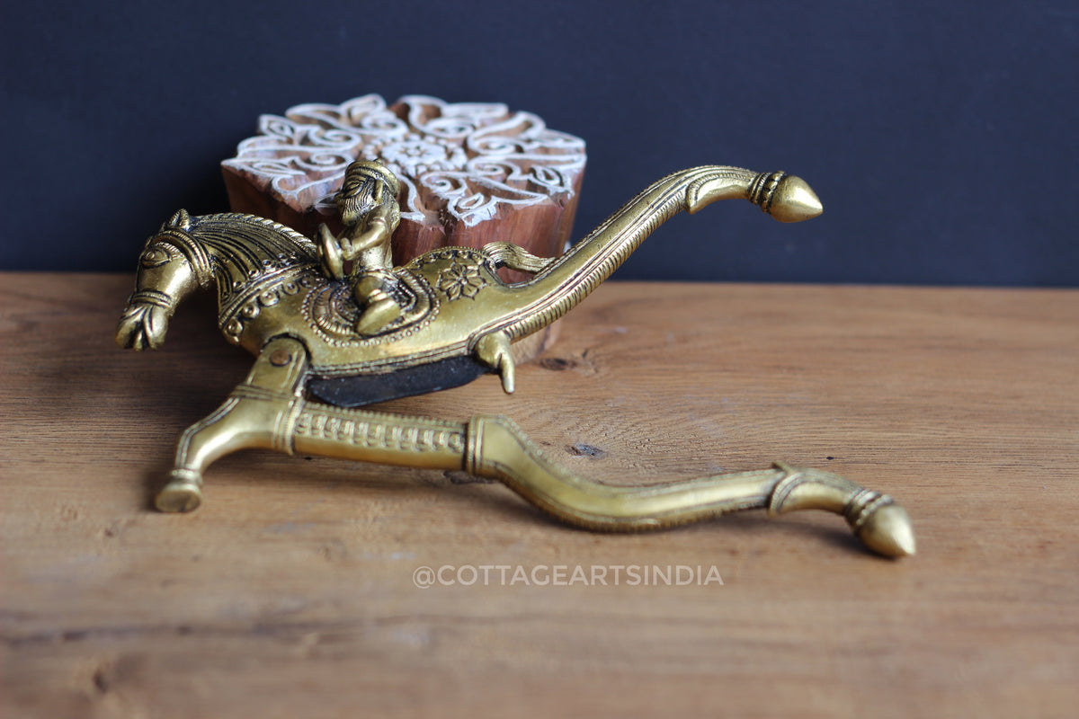 Brass Nutcracker Horse Design