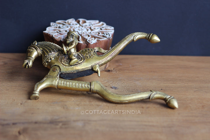 Brass Nutcracker Horse Design