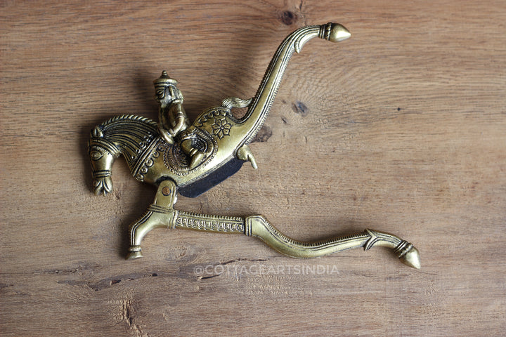 Brass Nutcracker Horse Design