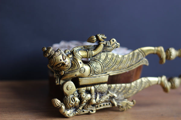Brass Vishnu Laxmi Nutcracker
