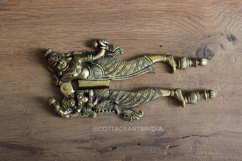 Brass Vishnu Laxmi Nutcracker