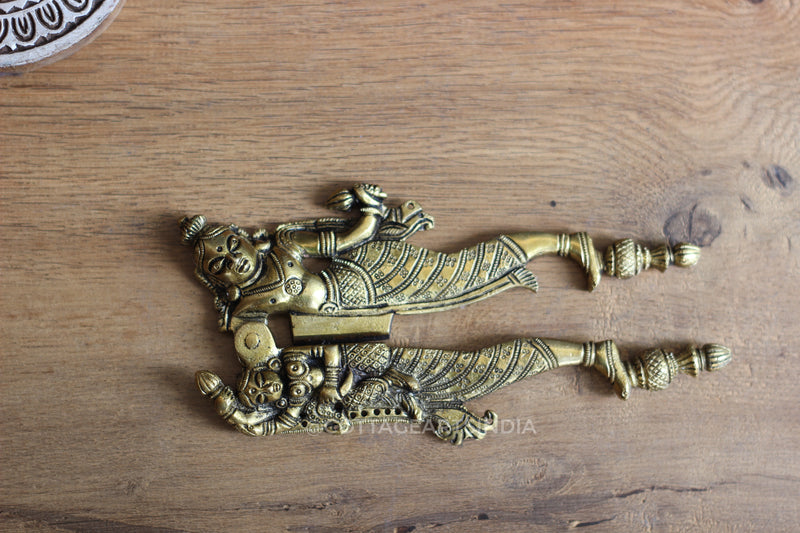 Brass Vishnu Laxmi Nutcracker