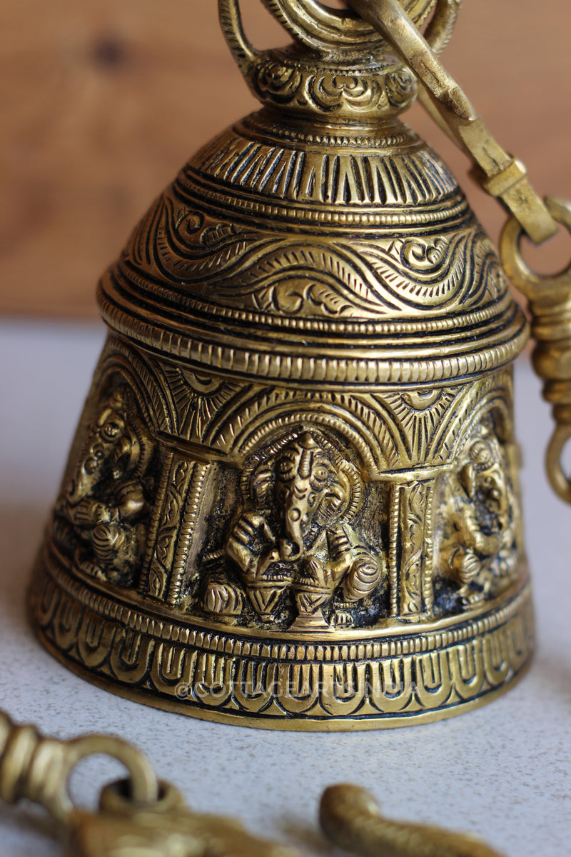 Brass Ganesha Bell