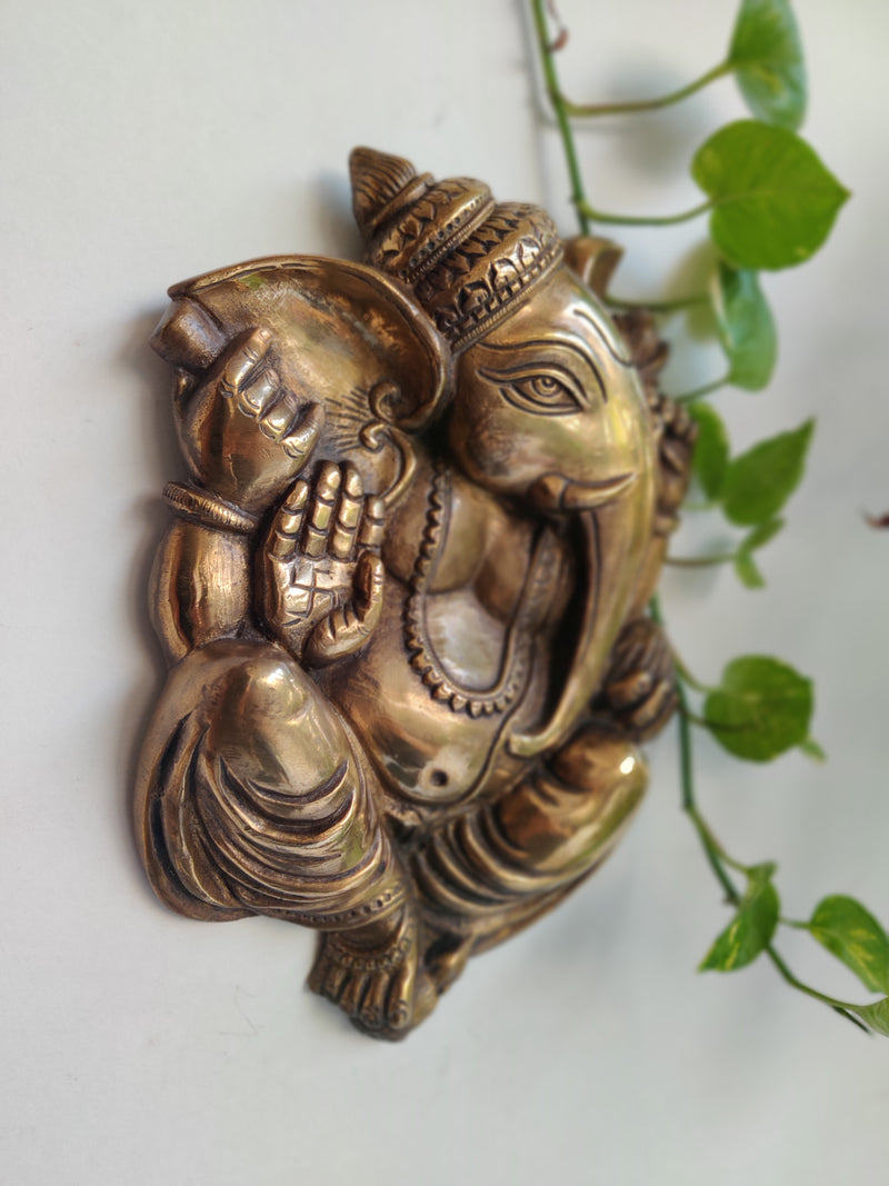 Brass Ganesha Wall Hanging