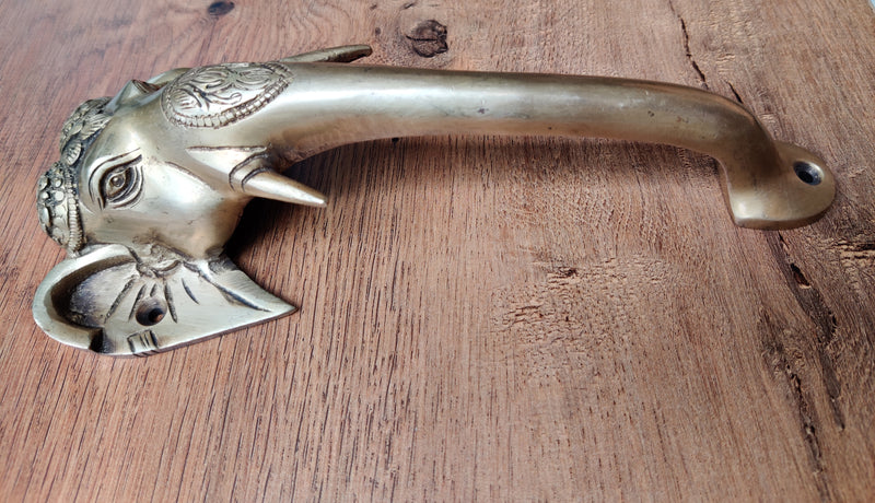 Brass Elephant Door Handle