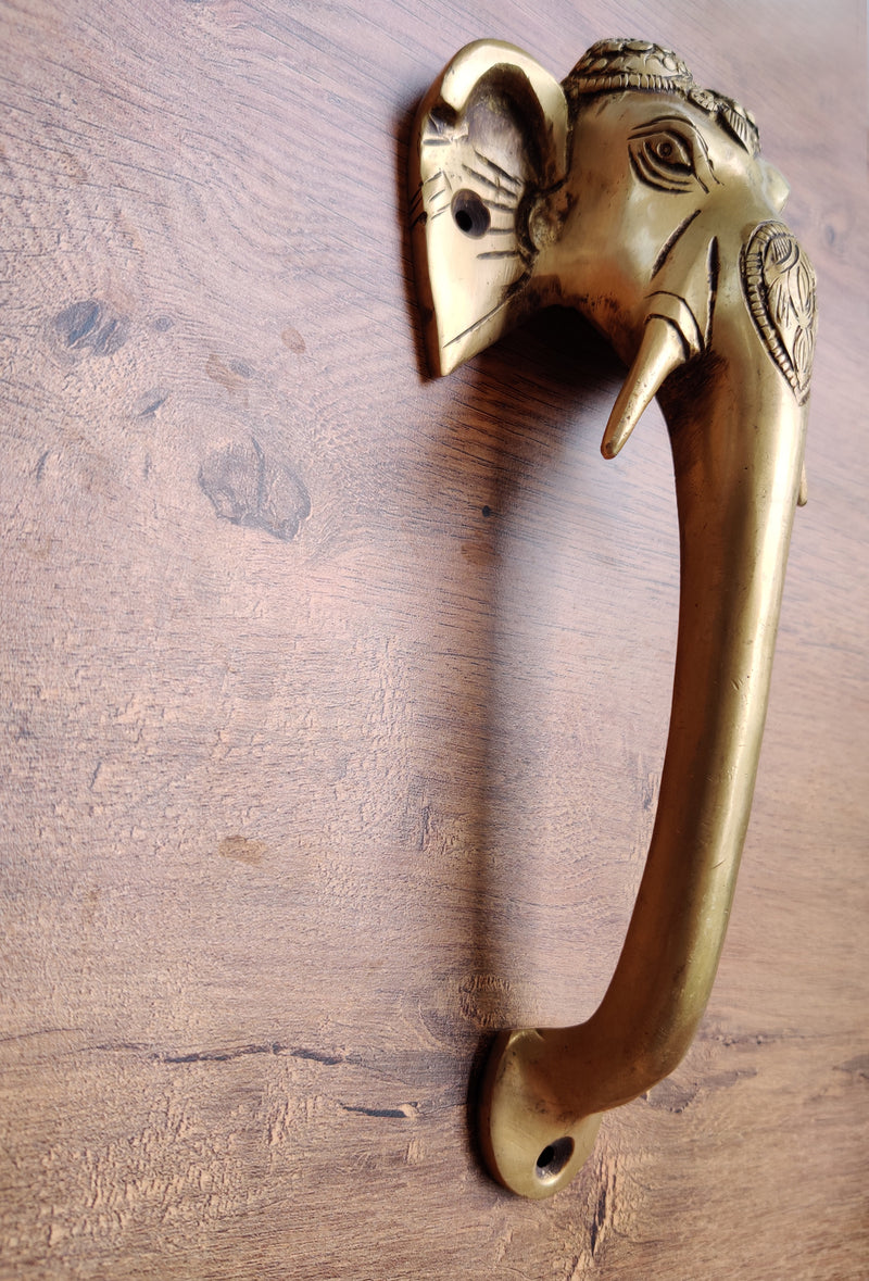 Brass Elephant Door Handle