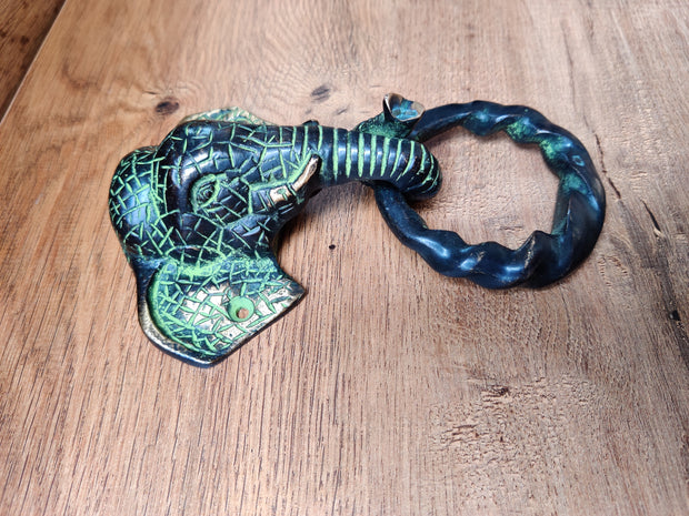 Brass Elephant Door Knocker