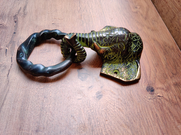 Brass Elephant Door Knocker