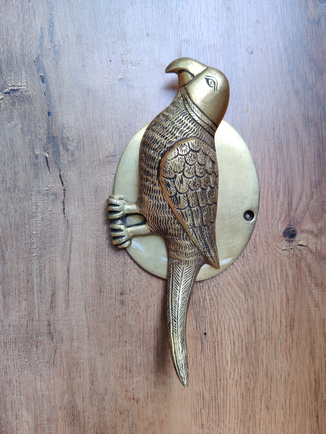 Brass Parrot Door Handle