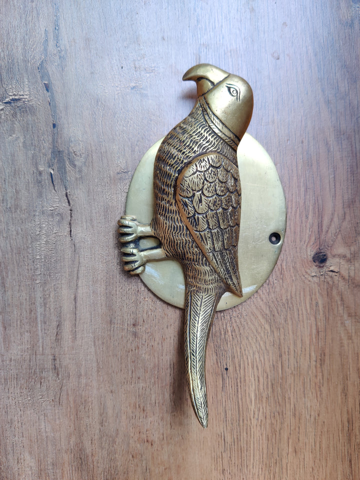 Brass Parrot Door Handle