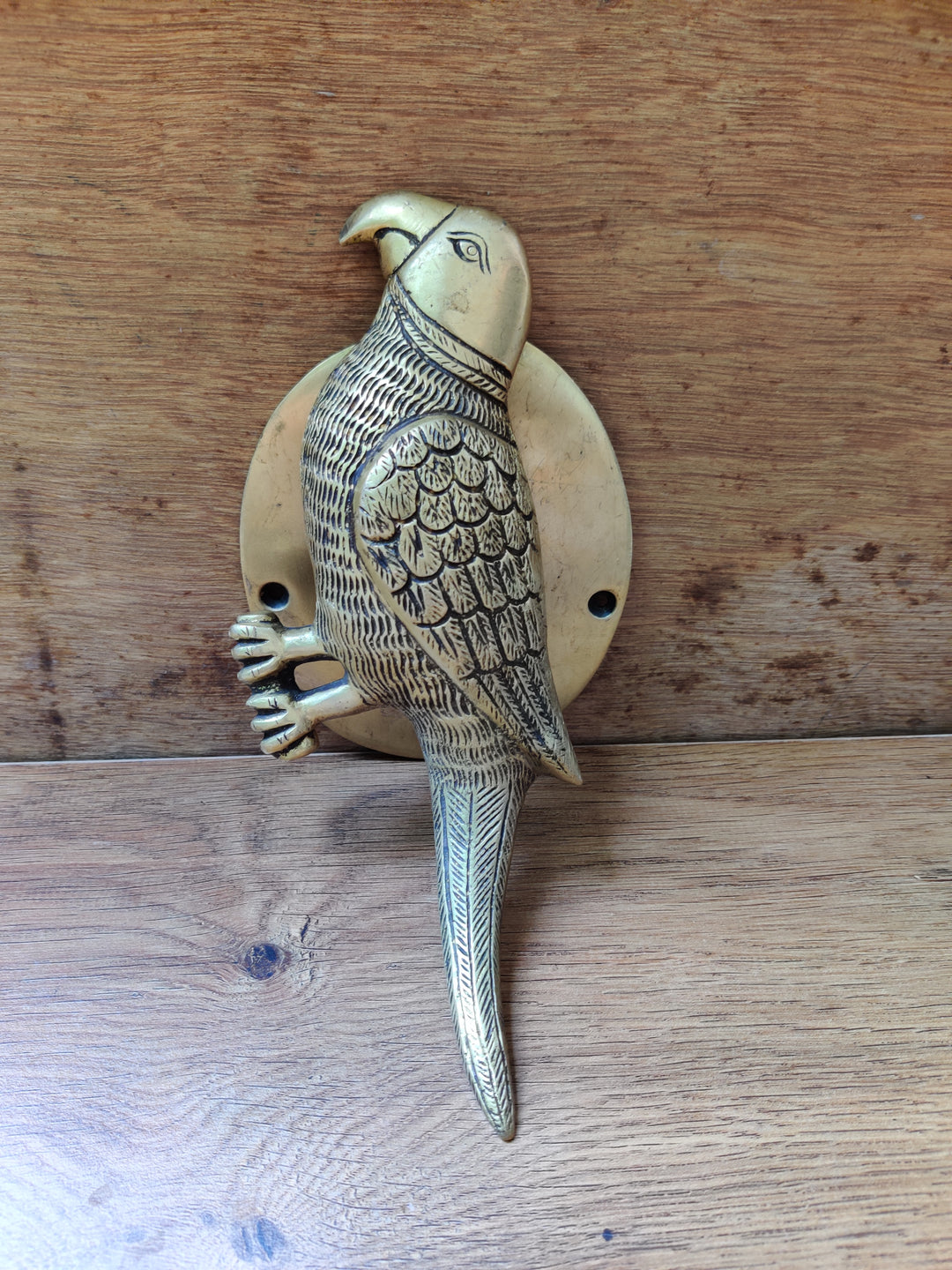 Brass Parrot Door Handle