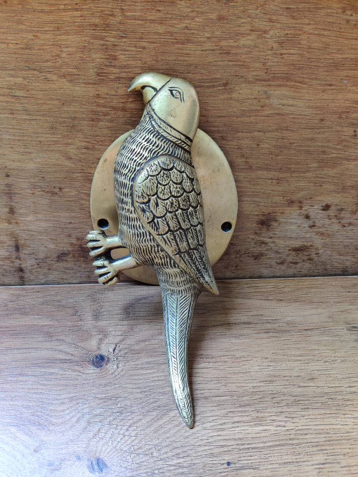 Brass Parrot Door Handle