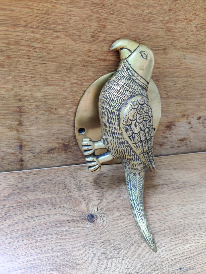 Brass Parrot Door Handle