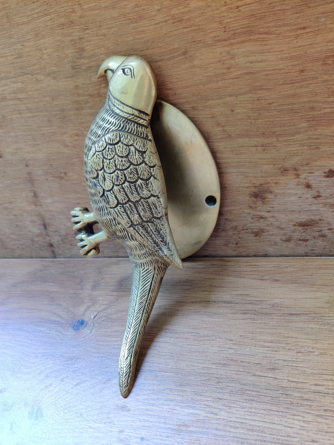 Brass Parrot Door Handle