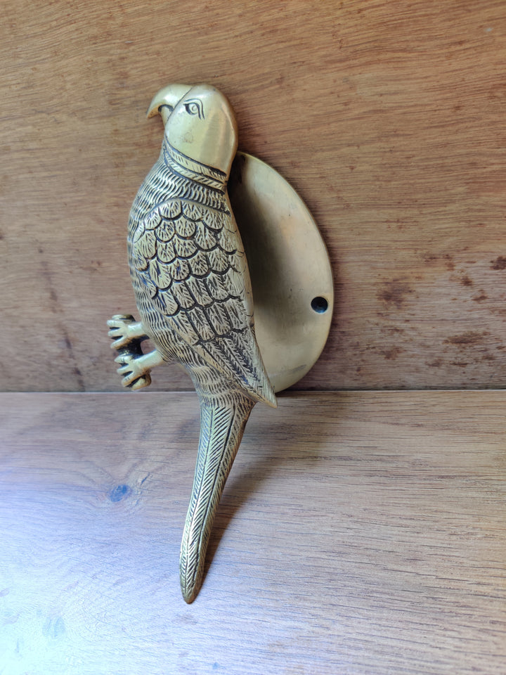 Brass Parrot Door Handle