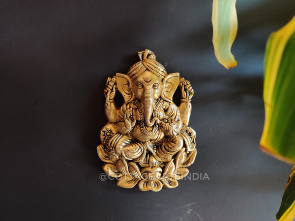 Brass Ganesha Wall Decor