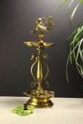Brass Oil Diya Peacock