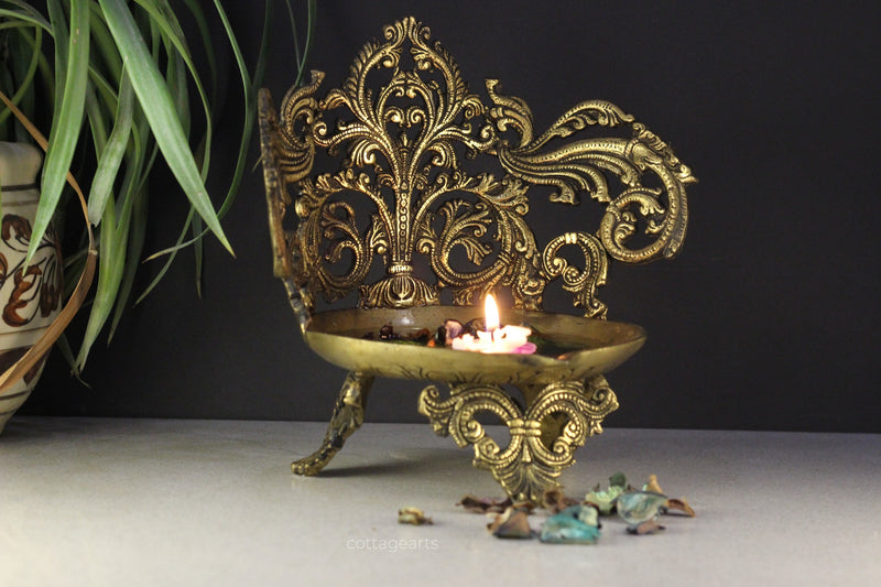 Brass Jaali Design Urli