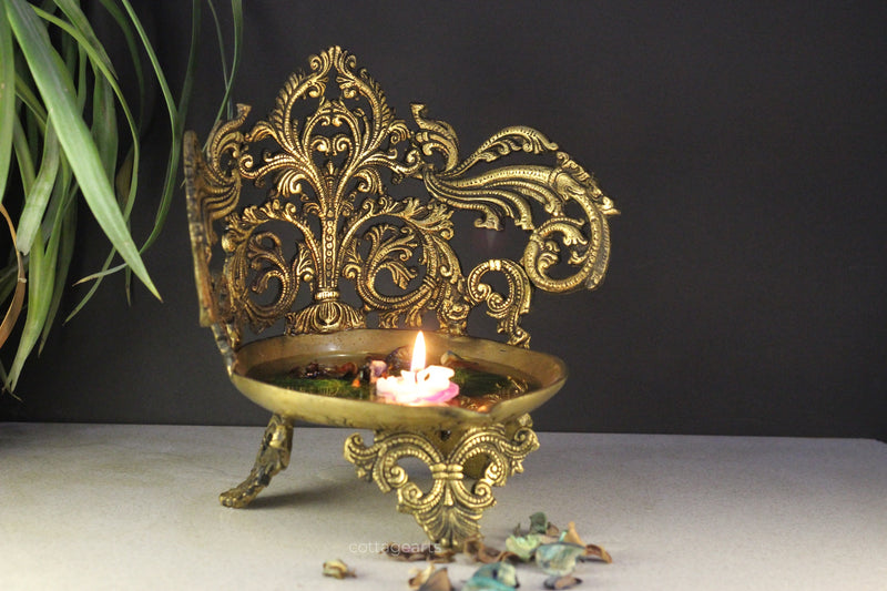 Brass Jaali Design Urli