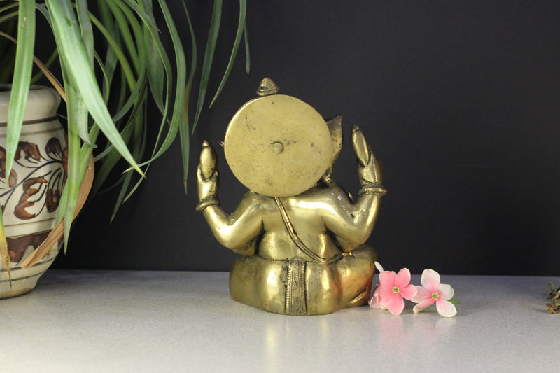 Brass Ganesha Statue 7''