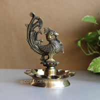 Brass Oil Annapakshi Oil Diya 8.5”
