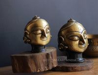 Brass Gauri Head Pair